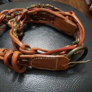 Carlos Falchi Leather Belt